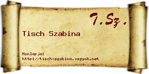 Tisch Szabina névjegykártya
